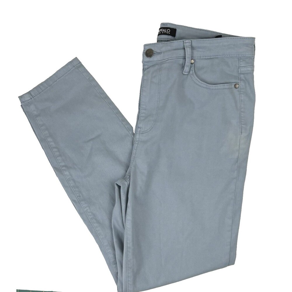 Buffalo David Britton Havana High-Rise Stretch Skinny Ankle Jeans Pastel Blue 10